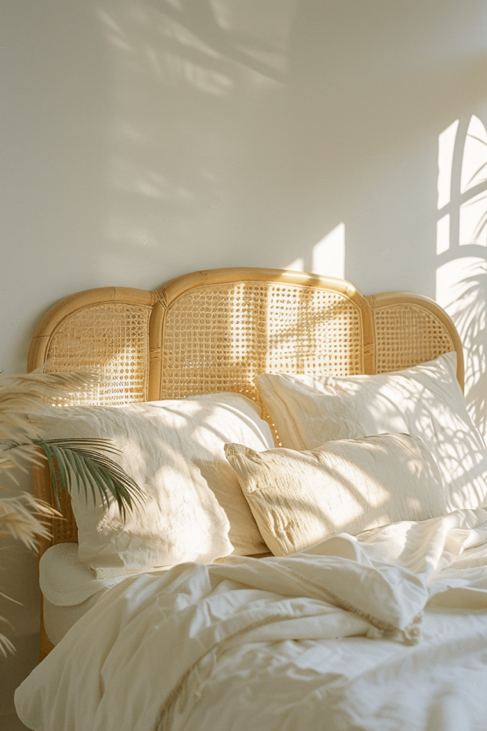 Boho Rattan Headboard