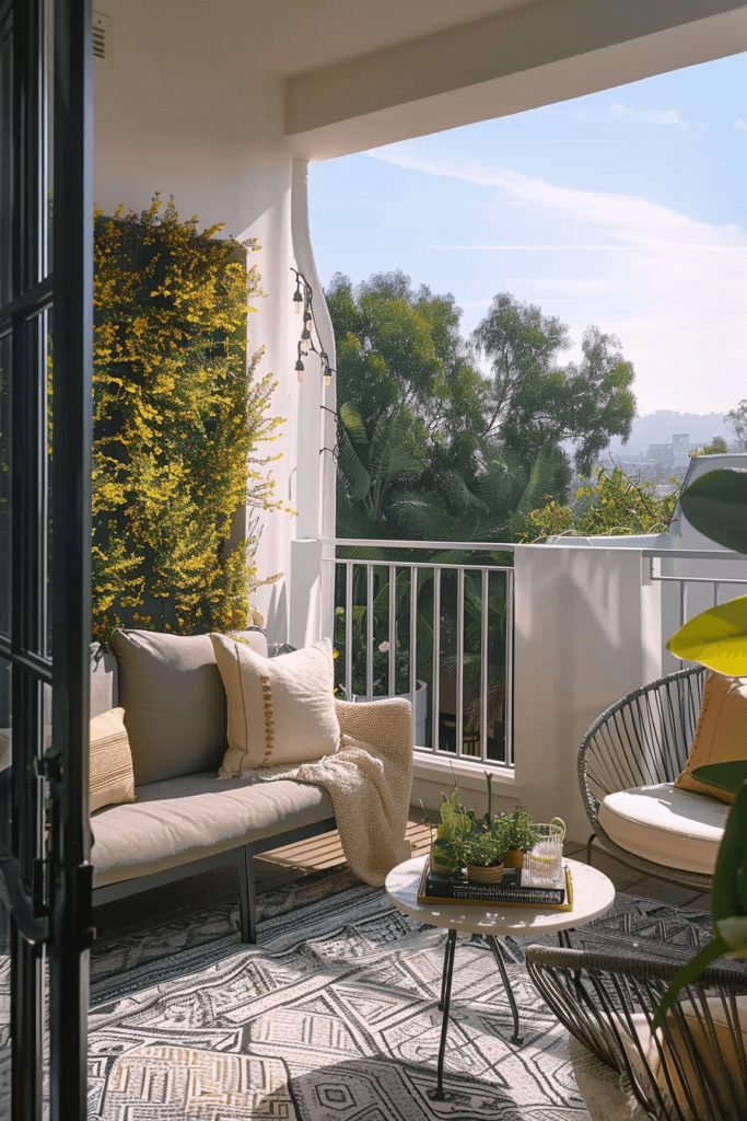 Classy Small Balcony