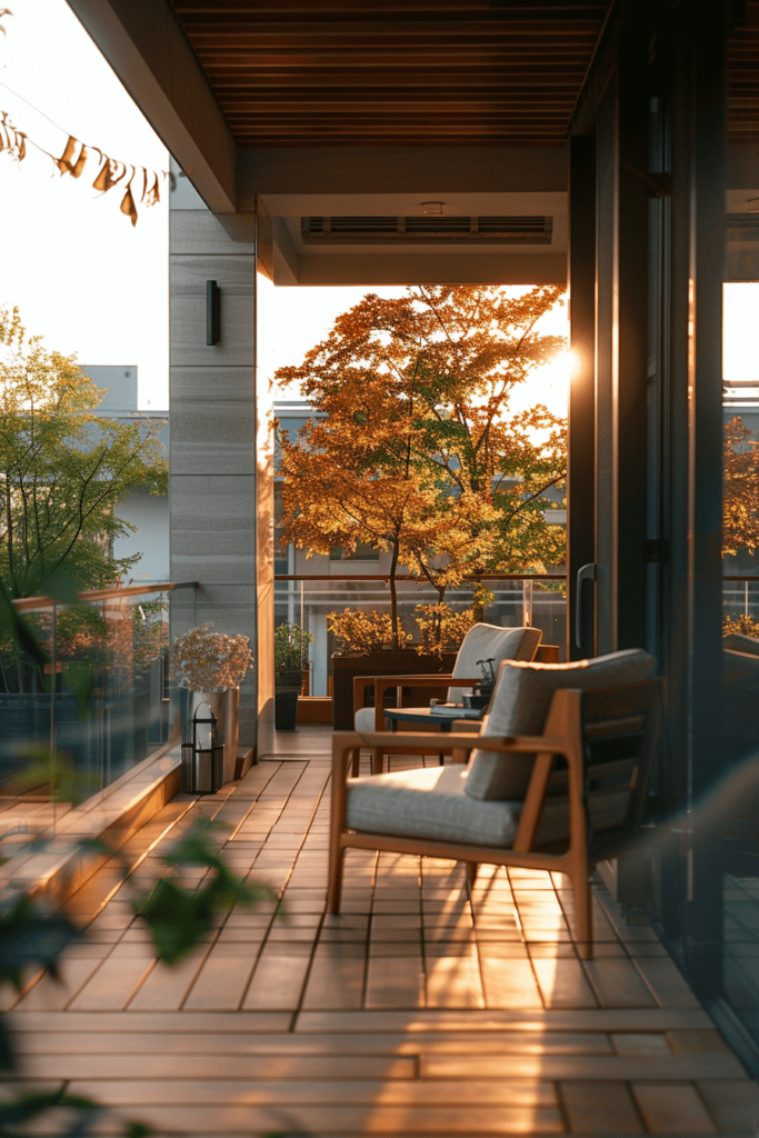 Modern & Cozy Balcony