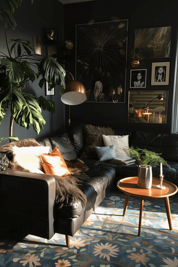 Scandic Cozy & Dark Living Room