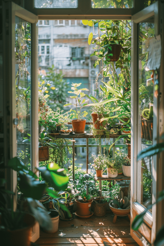 Small Balcony with Greenery