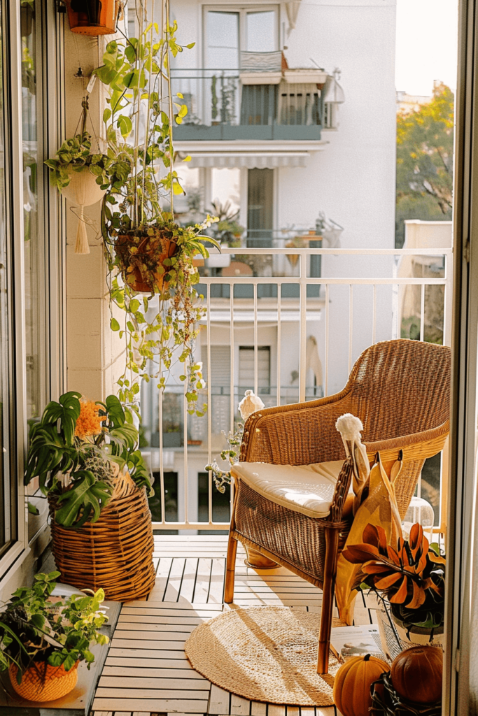 Small Balcony with a stylish Floor