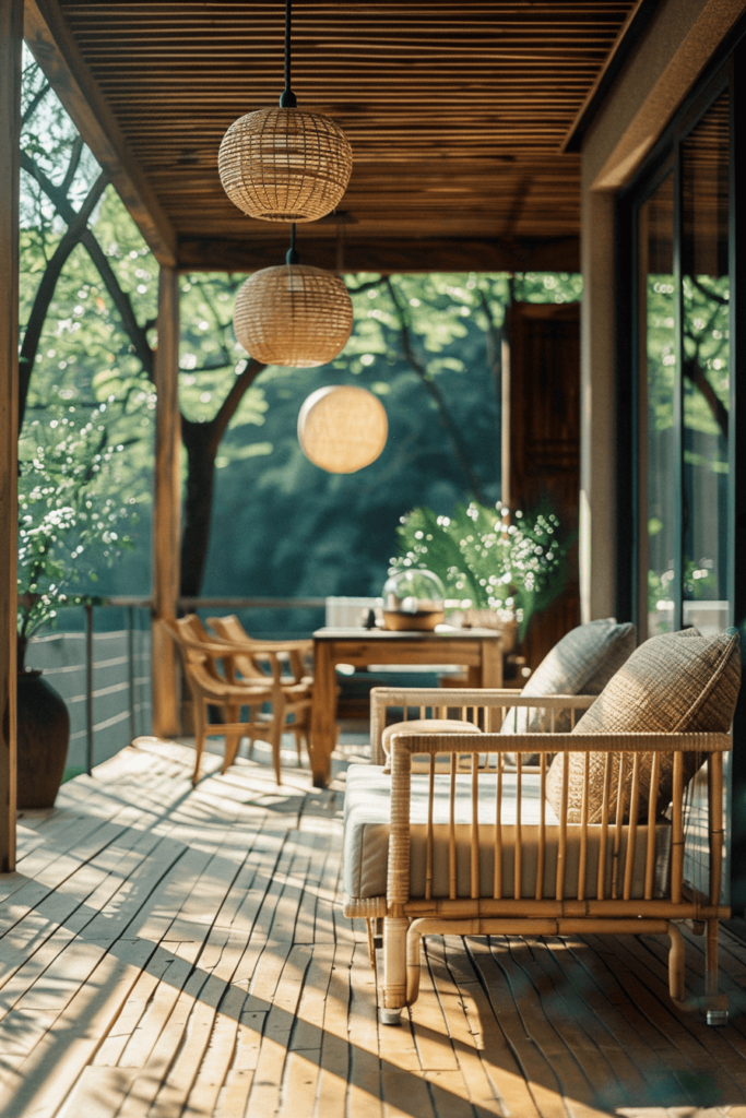 Wooden Cozy Balcony