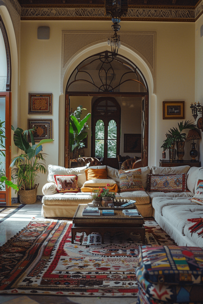 Boho Chic Living Room- Moroccan Style