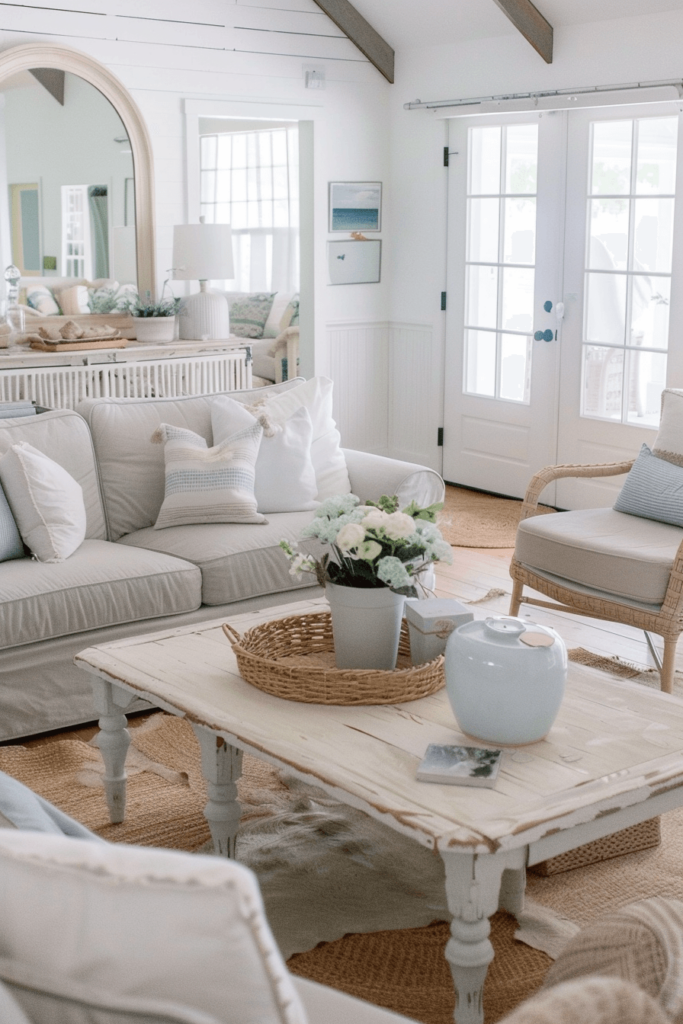 Coastal Farmhouse Living Room