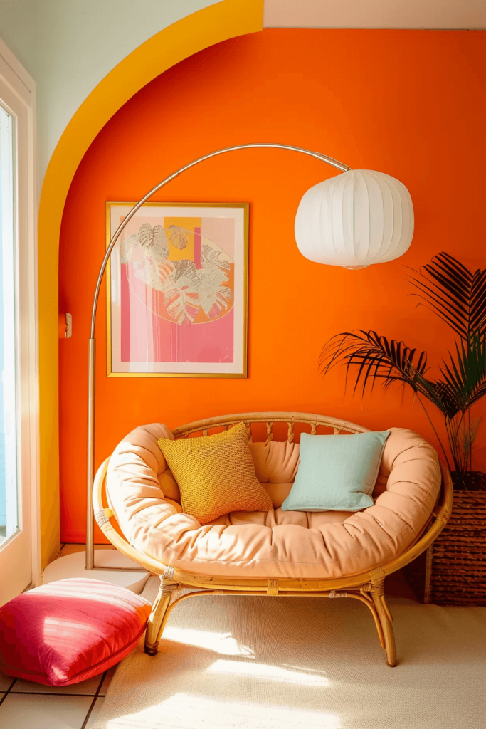 Color block your Funky Living Room