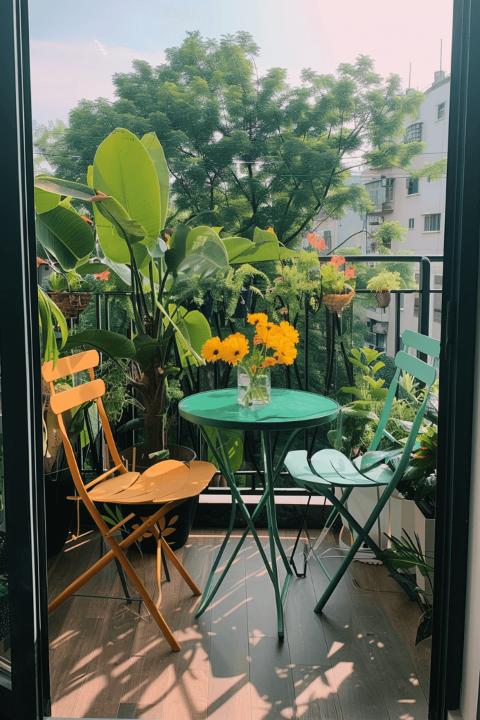 Colorful Apartment Balcony Idea