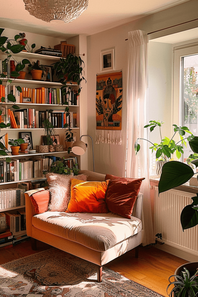 Cozy Boho Reading Nook