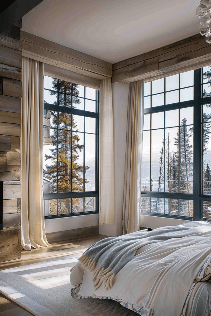 Cozy & Modern Mountain Style Bedroom