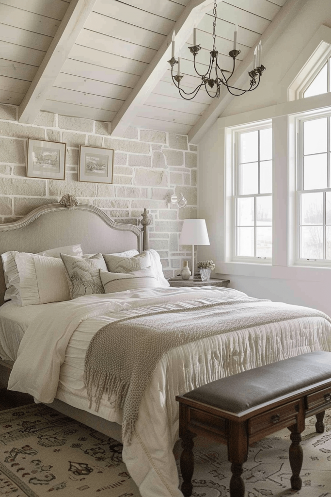 Cozy & Neutral Farmhouse Style Bedroom