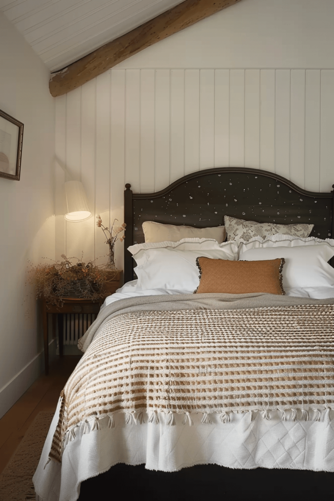 Curvy Rustic Bedroom