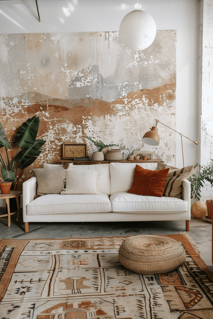 Earthy Living Room Wall Decor