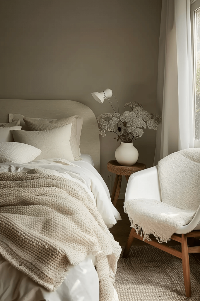 Layer Cozy Textiles in your Modern Cozy Bedroom