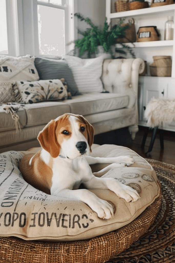 Matching Farmhouse Dog Bed