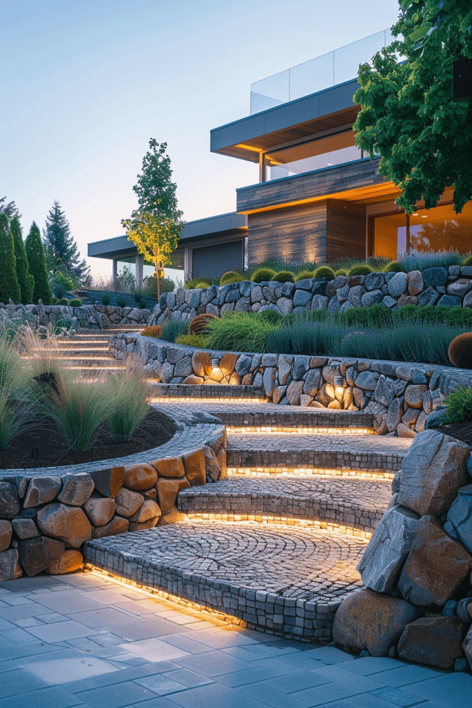 Modern Front Yard Landscaping Idea