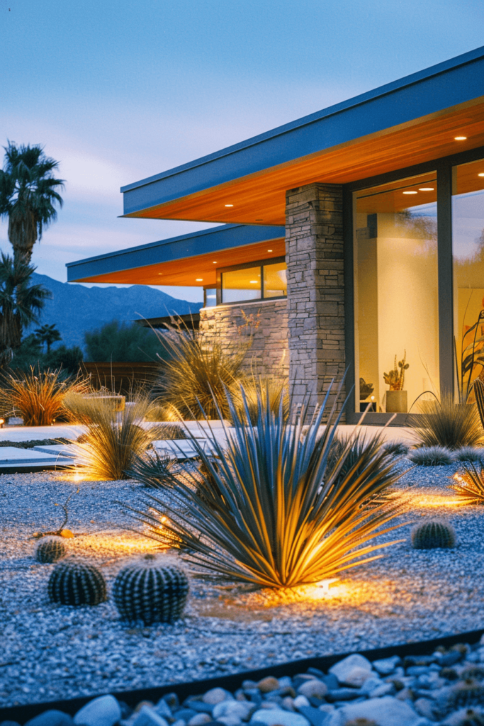 Palm Springs Front Yard Landscaping Aesthetic