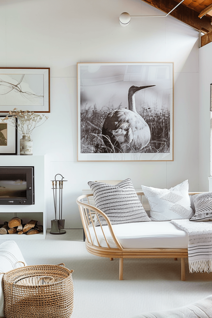 Scandinavian Accents for a Modern Farmhouse Living Room