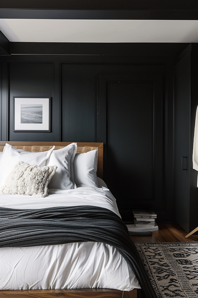 Sophisticated Black Bedroom