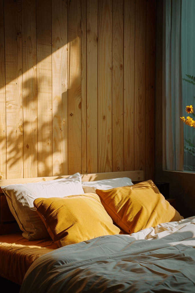 Subtle Textures in a Dark Minimalist Bedroom