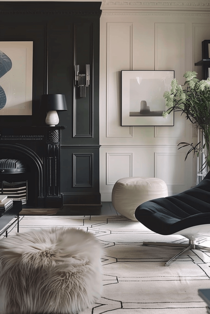 Use Dark Neutrals for a Moody Living Room