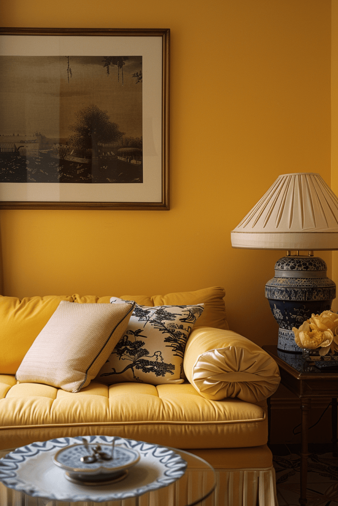 Indian Yellow Living Room