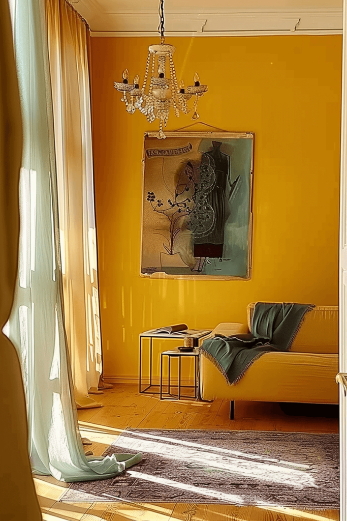 Match Your Yellow Walls and Curtains