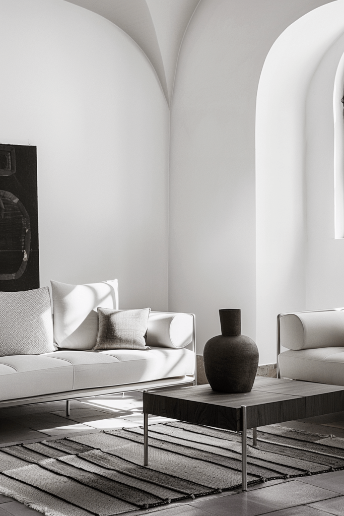 Monochrome Japandi Living Room